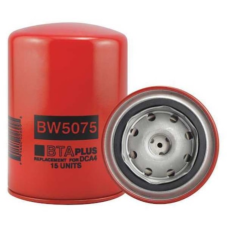 Baldwin Filters Coolant Filter, 3-11/16 x 5-3/8 In BW5075