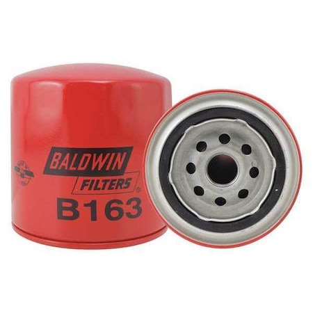 BALDWIN FILTERS Oil/Transmission Filter, 3-11/16x3-7/8In B163