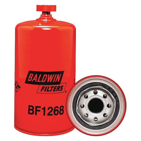 Baldwin Filters Fuel Filter, 7-3/8 x 3-11/16 x 7-3/8 In BF1268
