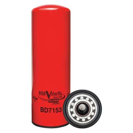 Baldwin Filters Oil Fltr, Spin-On, High Velocity, Dual-Flow BD7153