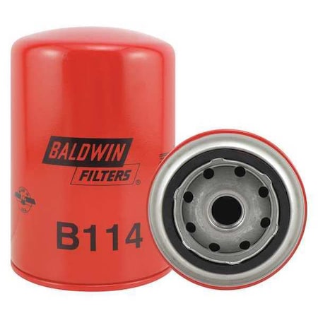 BALDWIN FILTERS Oil Filter, Spin-On, Full-Flow B114