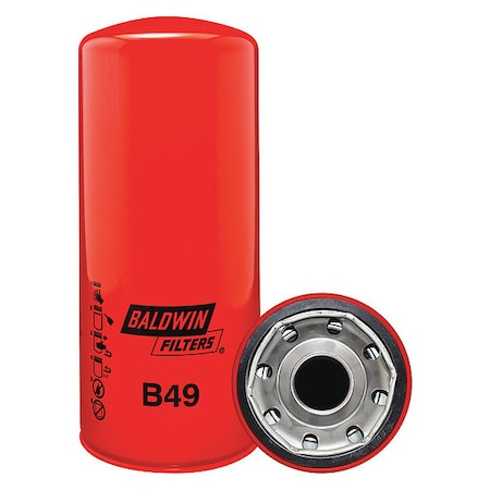 Baldwin Filters Oil Filter, Spin-On, Full-Flow B49