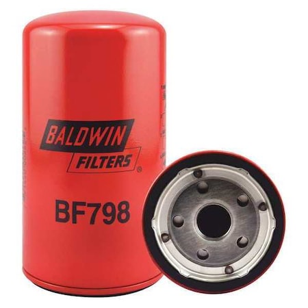BALDWIN FILTERS Fuel Filter, 6-19/32x3-11/16x6-19/32 In BF798