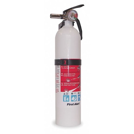First Alert Fire Extinguisher, 1A:10B:C, Dry Chemical, 2-1/2 lb. FE1A10GOW