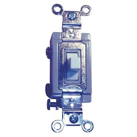 Hubbell Wiring Device-Kellems Wall Switch, 20A, White, 3-Position, Toggle HBL1557W