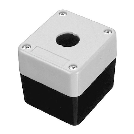 Omron Pushbutton Enclosure, 2.67 in., 1 Hole A22Z-B101Y