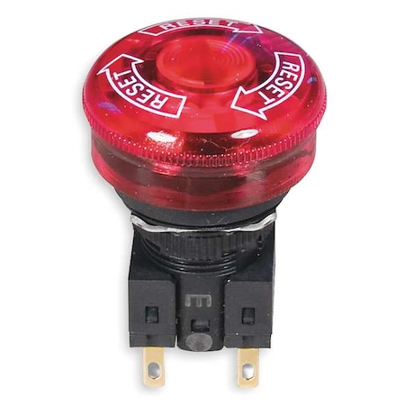 OMRON Emergency Stop Push Button, 16 mm, 2NC, Red A165E-S-02