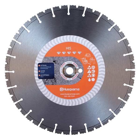 Husqvarna Diamond Saw Blade, Masonry, 14 in. Dia. 599494725