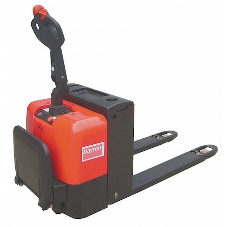 Dayton Electric Pallet Jack, Red, Steel, 24V 2LEB9