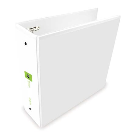 Zoro Select 3" Round Ring Basic Binder, White W362-49WPP