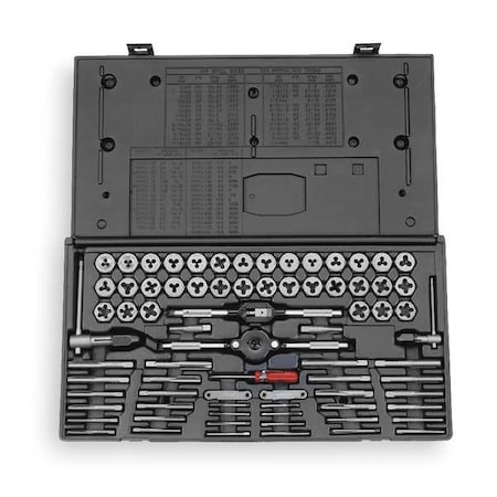 Vermont American Tap and Die Set, 75 pc, Carbon Steel 21741