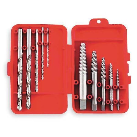 Vermont American Screw Extractor Set, Spiral Flute, 10 Pcs 21829