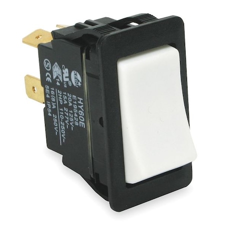 Zoro Select Rocker Switch, DPST, 4 Connections 2LNF8