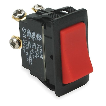 Zoro Select Rocker Switch, DPST, 4 Connections 2LNF5