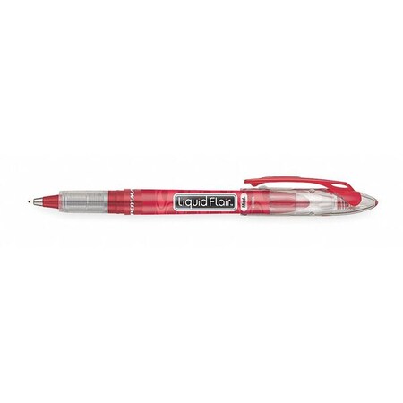 Paper Mate Felt Tip Pen, Stick, Medium, Red, PK12 21002BH