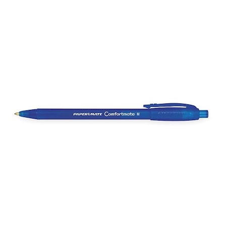 Paper Mate Retractable Ballpoint Pen, Medium 1.0 mm, Blue PK12 6310187