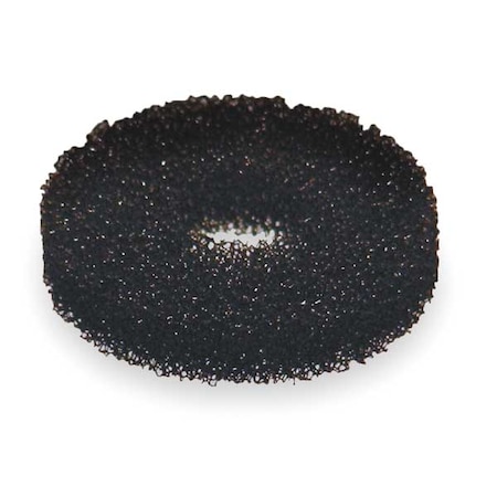 Guardian Equipment Foam Filter For Guardian Eyewash, 1-1/8 in Dia, 1/2 in H, Polyurethane, Black, 6 PK 470-004R