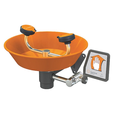 Guardian Equipment Plumbed Eyewash, Wall Mount, Plumbed, 6 11/12 in H., 15 2/3 in W G1750P