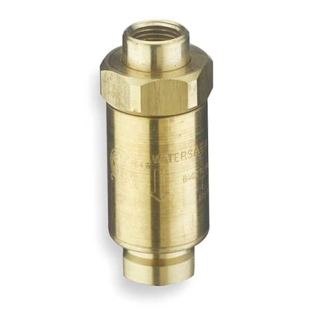 Guardian Equipment Backflow Preventer, Brass, Yellow, For Use With, Drench Hoses L108