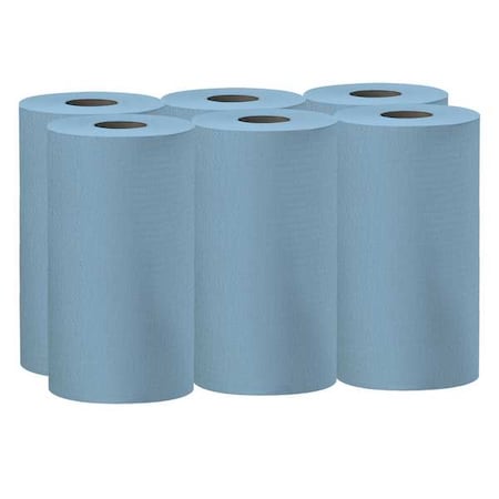 Wypall WypAll General Clean X60 Multi-Task Cleaning Cloths (35431), Small Roll, Blue, 130 Sheets / Roll 35431