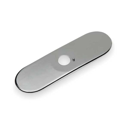 Chicago Faucet 8" Cover Plate, Center Hole, Brass Chrome Plated 240.628.21.1