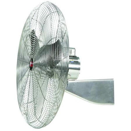 DAYTON Industrial Stainless Steel Washdown Fan 24" Non-Oscillating, 115/230VAC, 5220 CFM 70831