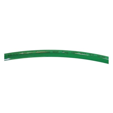 Zoro Select Tubing, 1/4 In OD, 100 Ft L, Green 2LZH5