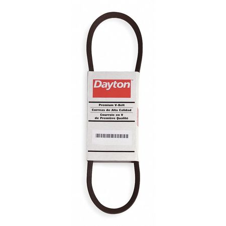 DAYTON 5VX880 Cogged V-Belt, 88" Outside Length, 5/8" Top Width, 1 Ribs 2L439