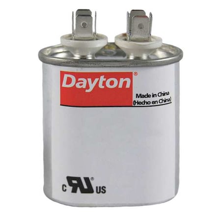 Dayton Run Capacitor, 6 MFD, 370V, Oval 2MDV5