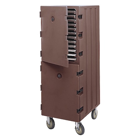Cambro Food Delivery Cart, Trays, Brown, Cap 24 EA1826DTC131