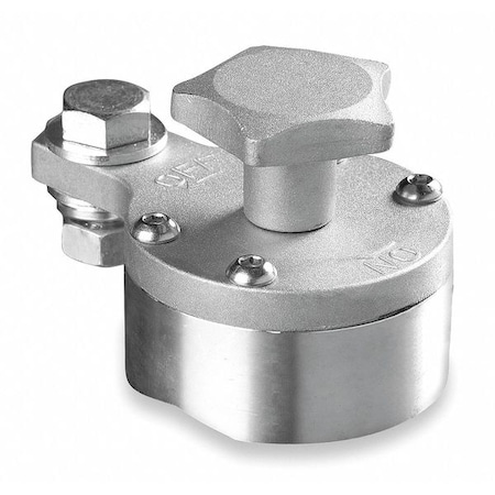 Mag-Mate Magnetic Weld Ground, 2 53/64 In D, 600 A WG600MS