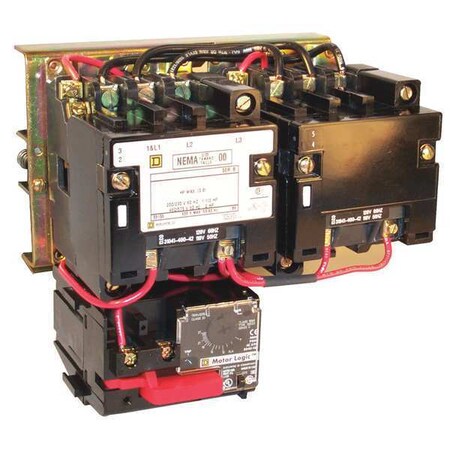 Square D NEMA Magnetic Motor Starter, Reversing, 1NO, 120V AC, 3 P, Screw Clamp 8736SCO8V02H30S