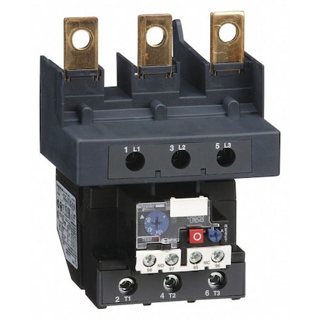 Square D Overload Relay, 1NC/1NO, 80 A Min current, 104 A Max current, 1000V AC LRD4365