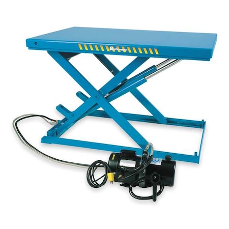 Bishamon Scissor Lift Table, 2200 lb. Cap, 230V, 24"W, 51"L LX-100N  230-V 1ph
