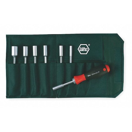 Wiha Nut Driver Set, 8 Pieces, Metric 28198