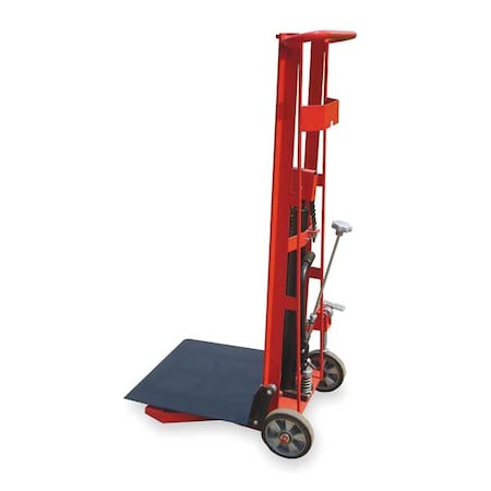 Dayton Modular Powered-Lift/Manual-Push Platform Lift Truck with Workbench, Powered/Manual 2MPU7