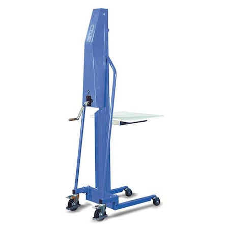 Dayton Manual Platform Lift Trucks, Manual, 440 lb Load Capacity, Hand Winch Lift Control 2MPU3