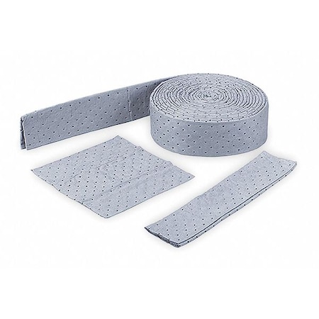 Oil-Dri Sorbent Roll, 7 gal, 15 in x 50 ft, Universal, Gray, Polypropylene L90514