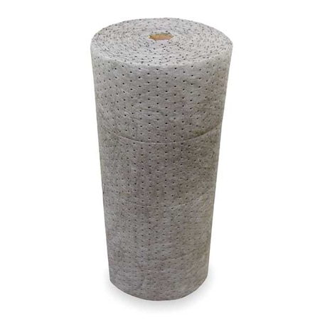 Oil-Dri Sorbent Roll, 36 gal, 30 in x 150 ft, Universal, Gray, Polypropylene L91002
