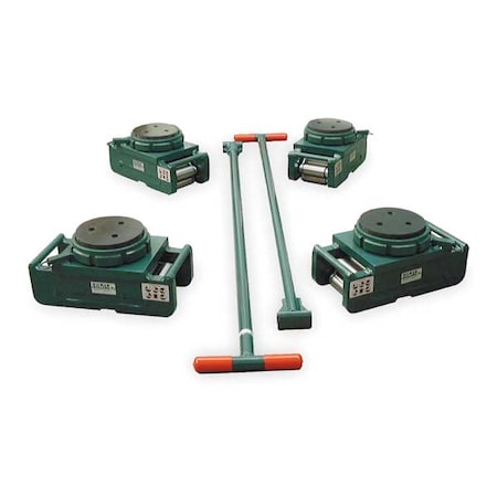 Hilman Rollers Equipment Roller Kit, Swivel, 240,000 lb. Cap RS-120-SLP