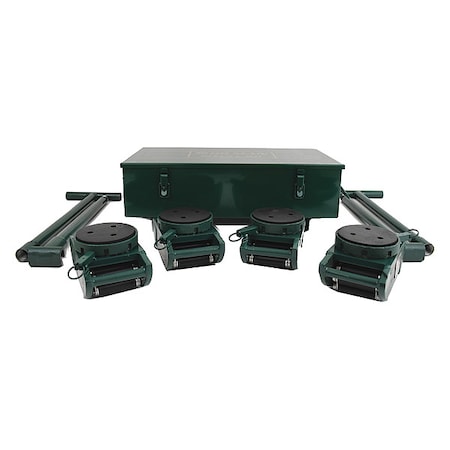 Hilman Rollers Equipment Roller Kit, Swivel, 16,000 lb. Cap KNRS-8-SLP