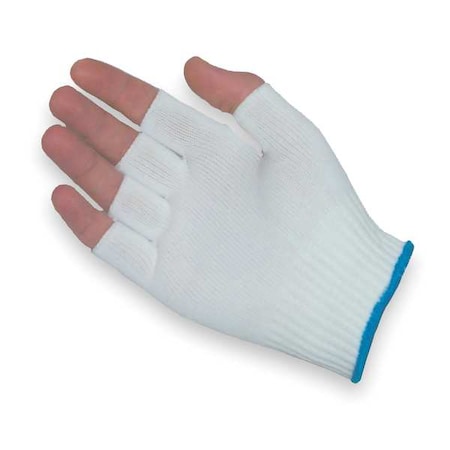 Pip Fingerless Glove Liners, Nylon, 8" Length, Medium, White, Size XL , 12 PK 40-732/XL