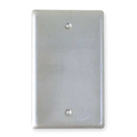 Hubbell Killark Weatherproof Cover, 1 Gang, Aluminum, Blank Cover Type 1FB