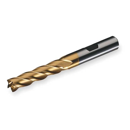 Cleveland 4-Flute Cobalt 8% Square Single End Multi-Flute CenterCut CTD HGC-4C-TN TiN 7/8x7/8x3-1/2x5-3/4 C32667