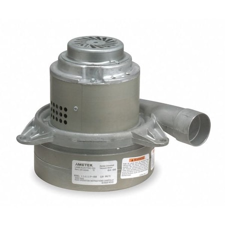 Ametek Vacuum Mtr/Blwr, Tangential, 2 Stge, 1 Spd 115937 | Zoro