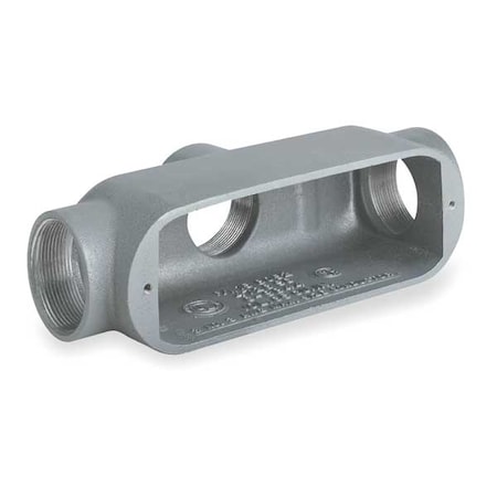 Hubbell Killark Conduit Outlet Body, Iron, TB OTB-2M