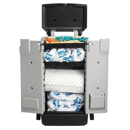 Brady Spill Kit, 22 gal Volume Absorbed per Kit, Kaddie, Gray SKO-K2