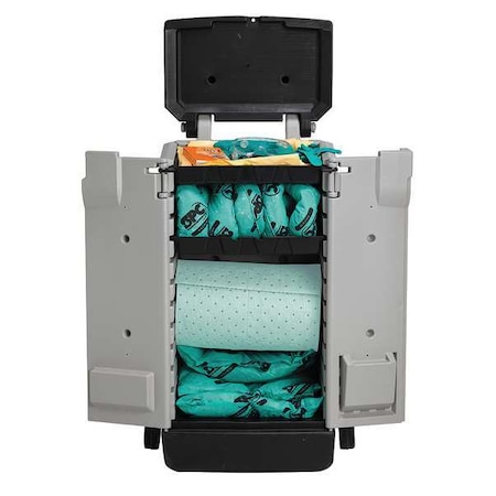 Brady Spill Kit, 22 gal Volume Absorbed per Kit, Kaddie, Gray SKH-K2