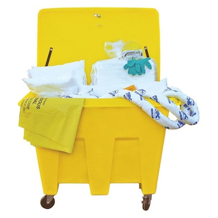 Brady Spill Kit, 126 gal Volume Absorbed per Kit, Chest, Yellow SKO-LT