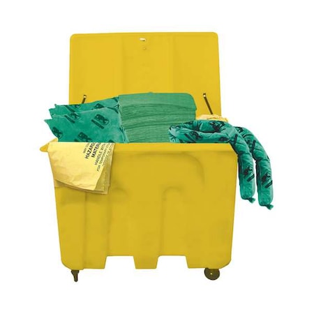 Brady Spill Kit, 160 gal Volume Absorbed per Kit, Chest, Orange SKH-XLT